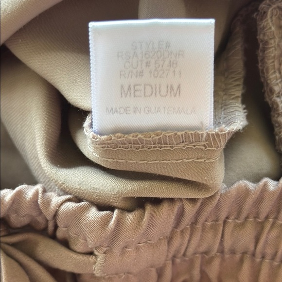 Harlowe & Graham Brown 3” Sleep Shorts Elastic Drawstring Waistband Sz M - Picture 3 of 8